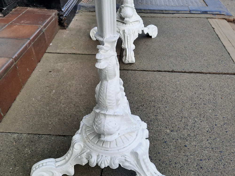 Pair of Victorian Cast Iron Garden Tables View III