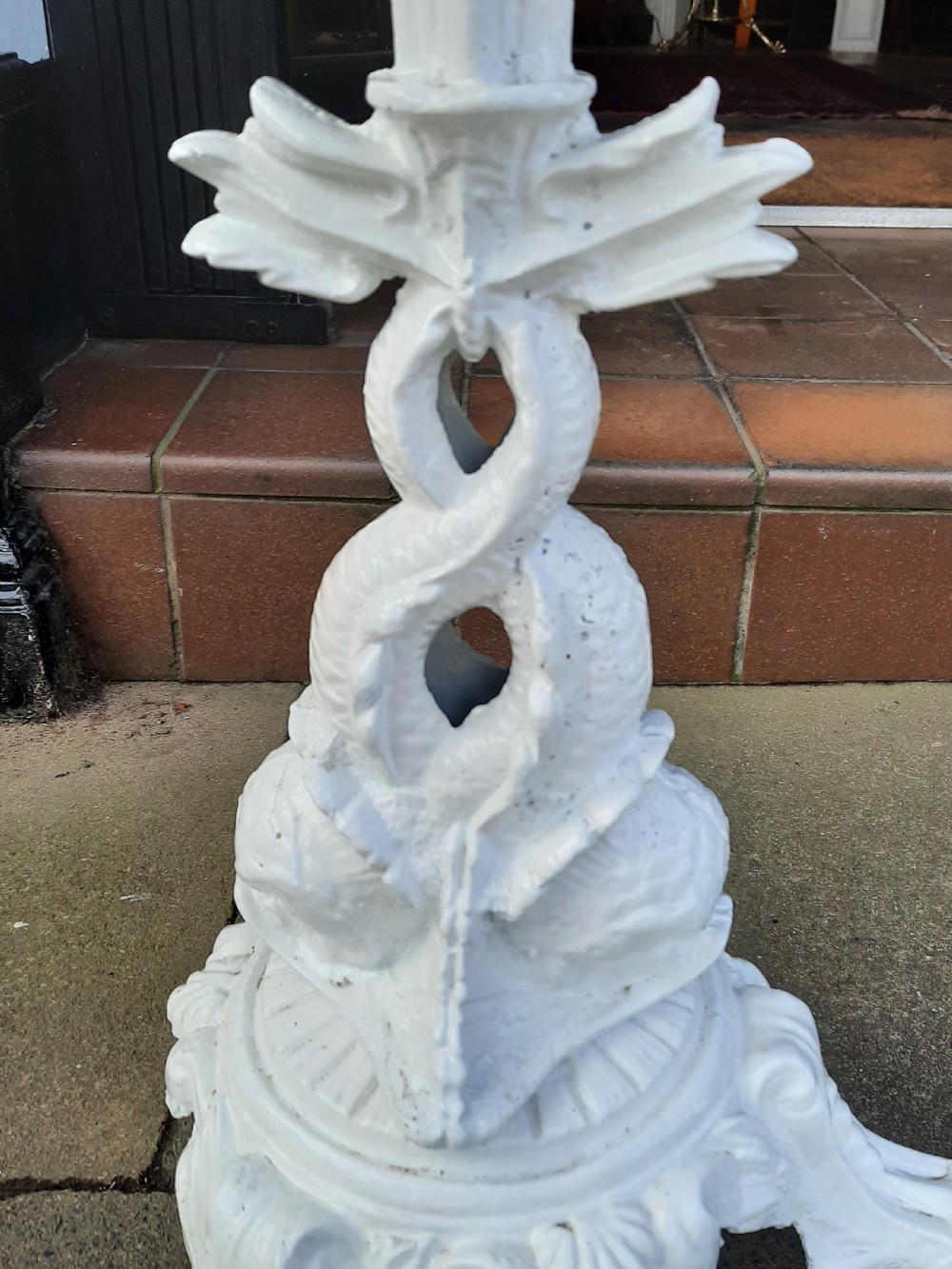 Pair of Victorian Cast Iron Garden Tables View IV