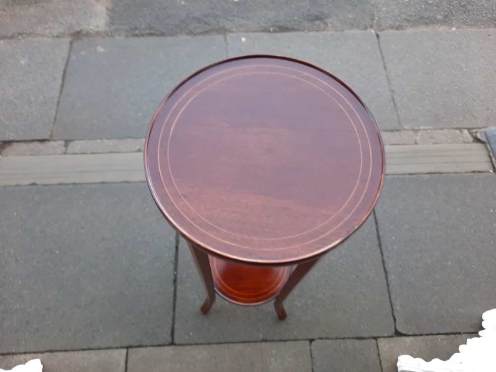 Edwardian Mahogany Torchere Stand View II