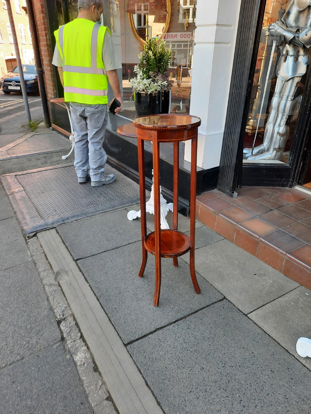 Edwardian Mahogany Torchere Stand View IV