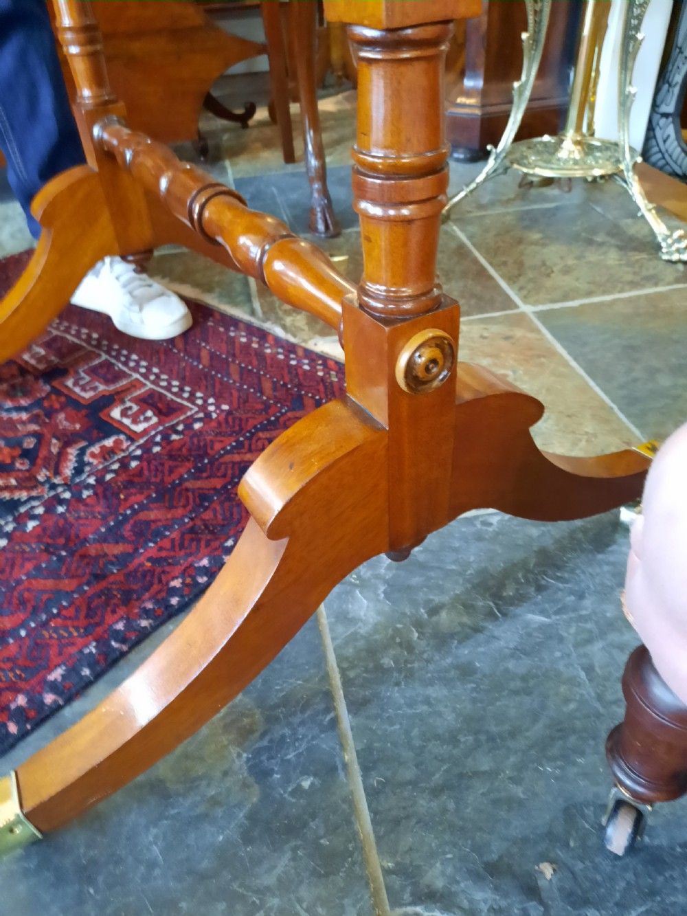 Regency Mahogany Cheval Mirror View VI