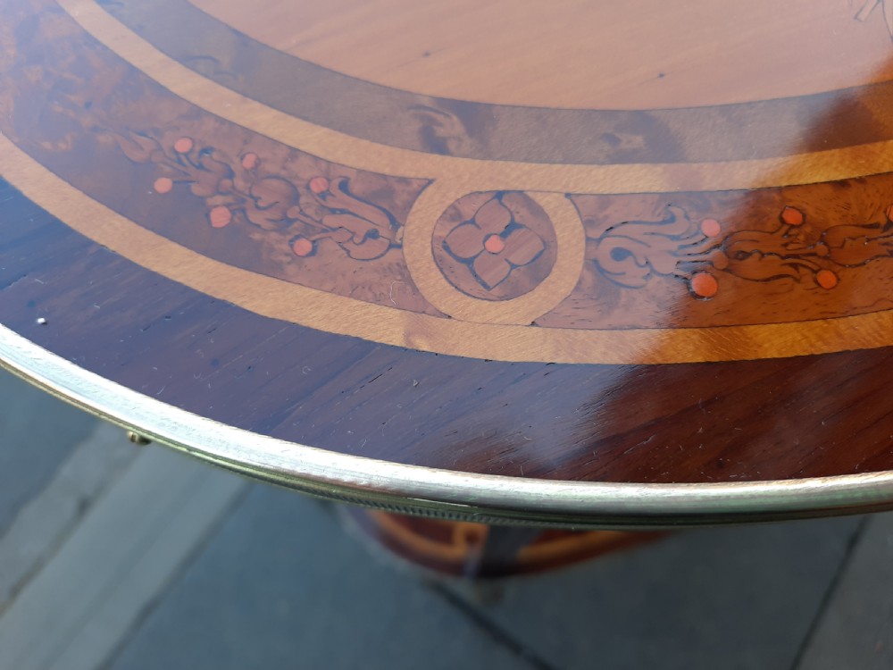 Late 19thC Mahogany Kidney Side Table  View IV