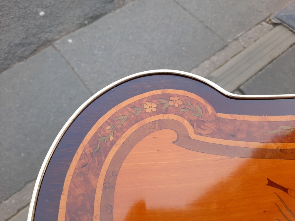 Late 19thC Mahogany Kidney Side Table  View V