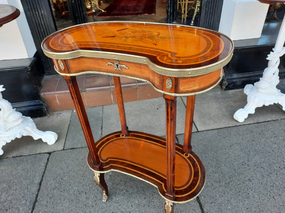 Late 19thC Mahogany Kidney Side Table  View VI