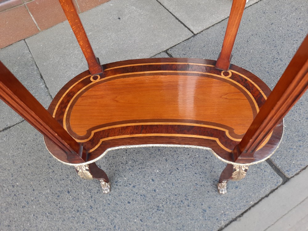 Late 19thC Mahogany Kidney Side Table  View VII