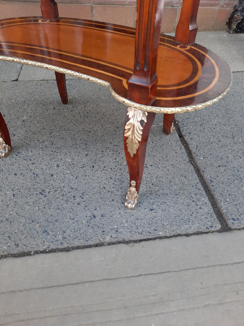 Late 19thC Mahogany Kidney Side Table  View VIII