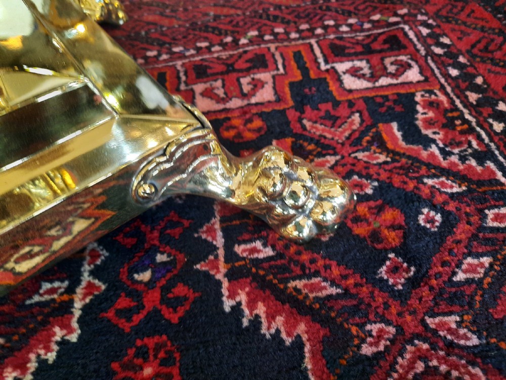 Victorian telescopic brass standard lamp View II