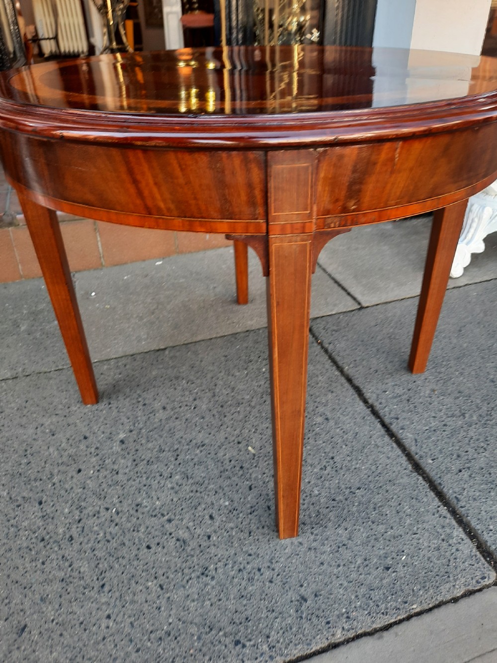 Edwardian Inlaid Mahogany Coffee Table View IV