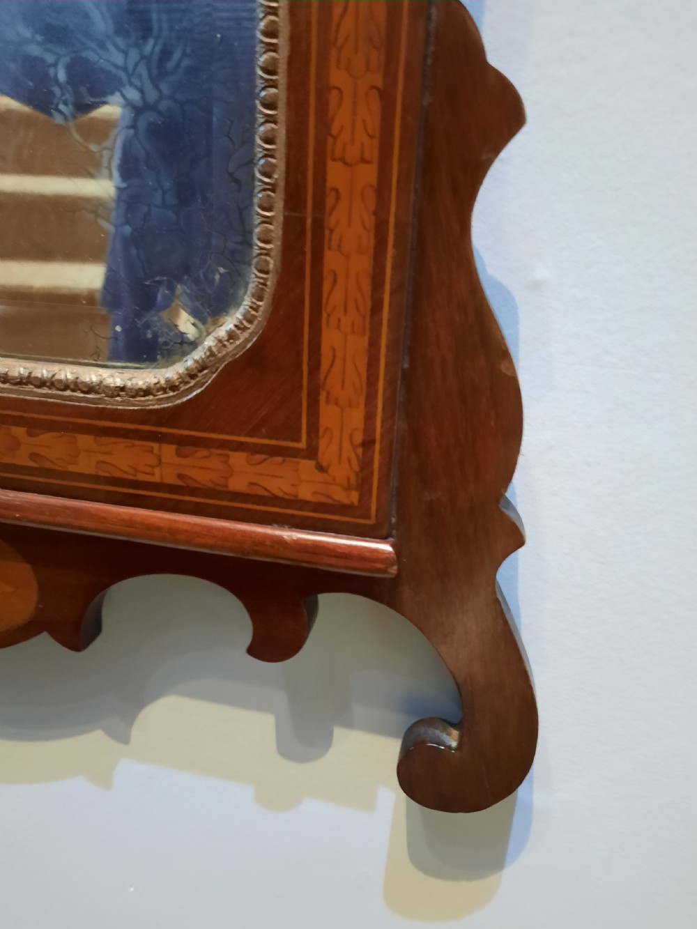 Edwardian Mahogany Chippendale Style Mirror View II