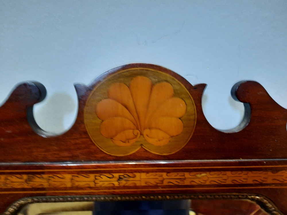 Edwardian Mahogany Chippendale Style Mirror View III