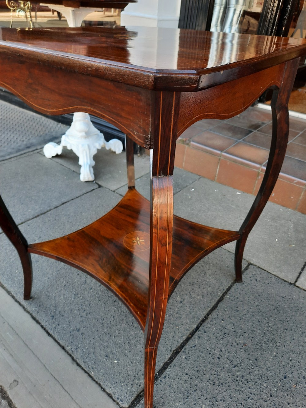 Edwardian Rosewood Occasional Table View IV