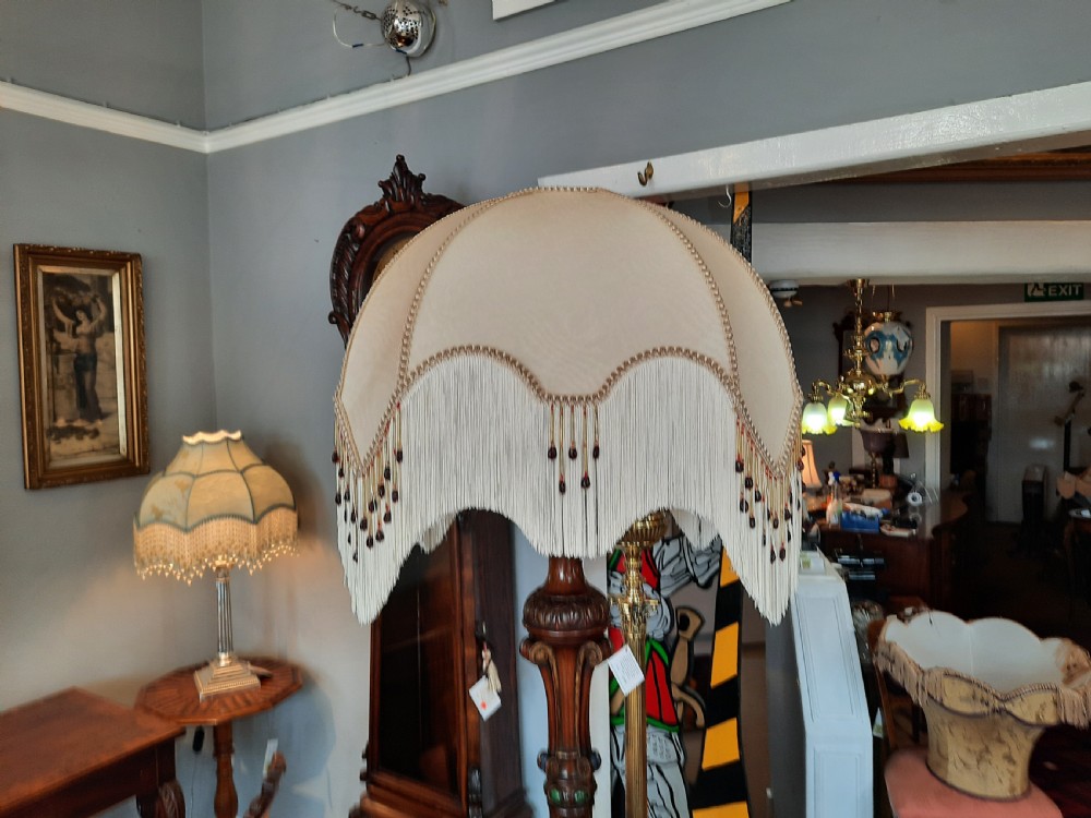 Late 19thC Carved Mahogany Standard Lamp View II