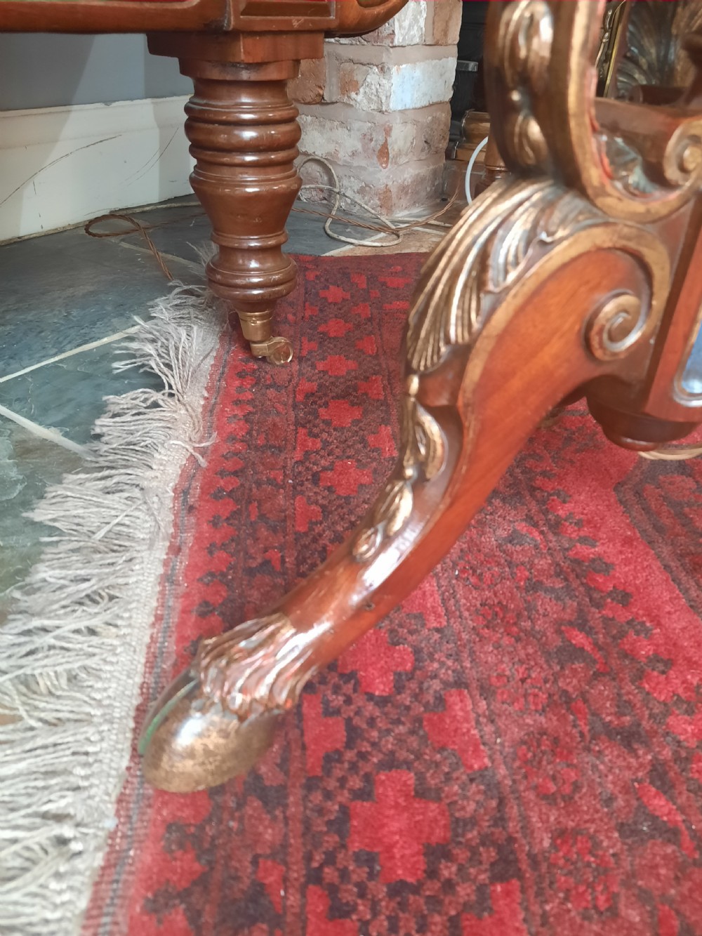 Late 19thC Carved Mahogany Standard Lamp View III