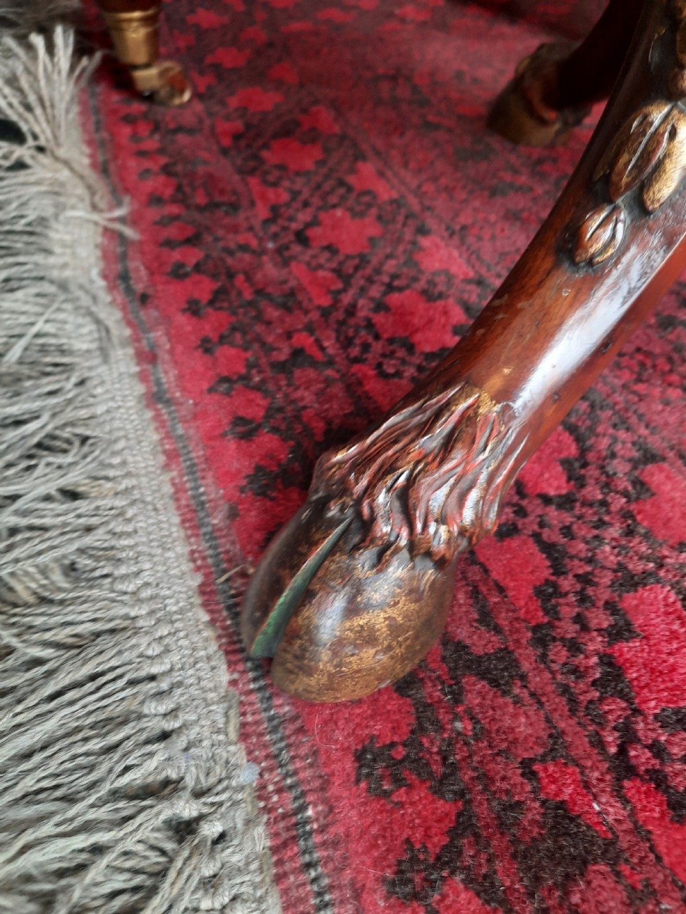 Late 19thC Carved Mahogany Standard Lamp View IV