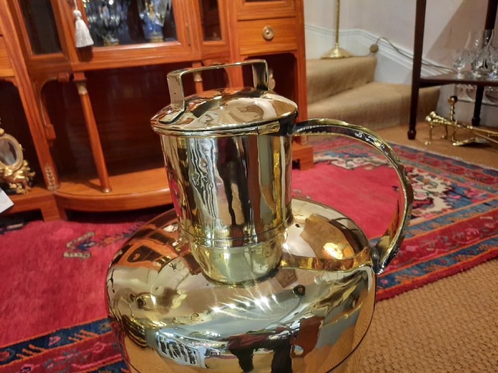 Victorian Brass and Copper Eastern Ewer and Cover View II