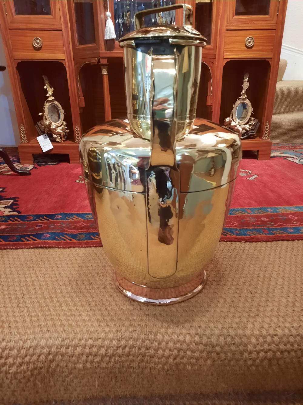 Victorian Brass and Copper Eastern Ewer and Cover View IV