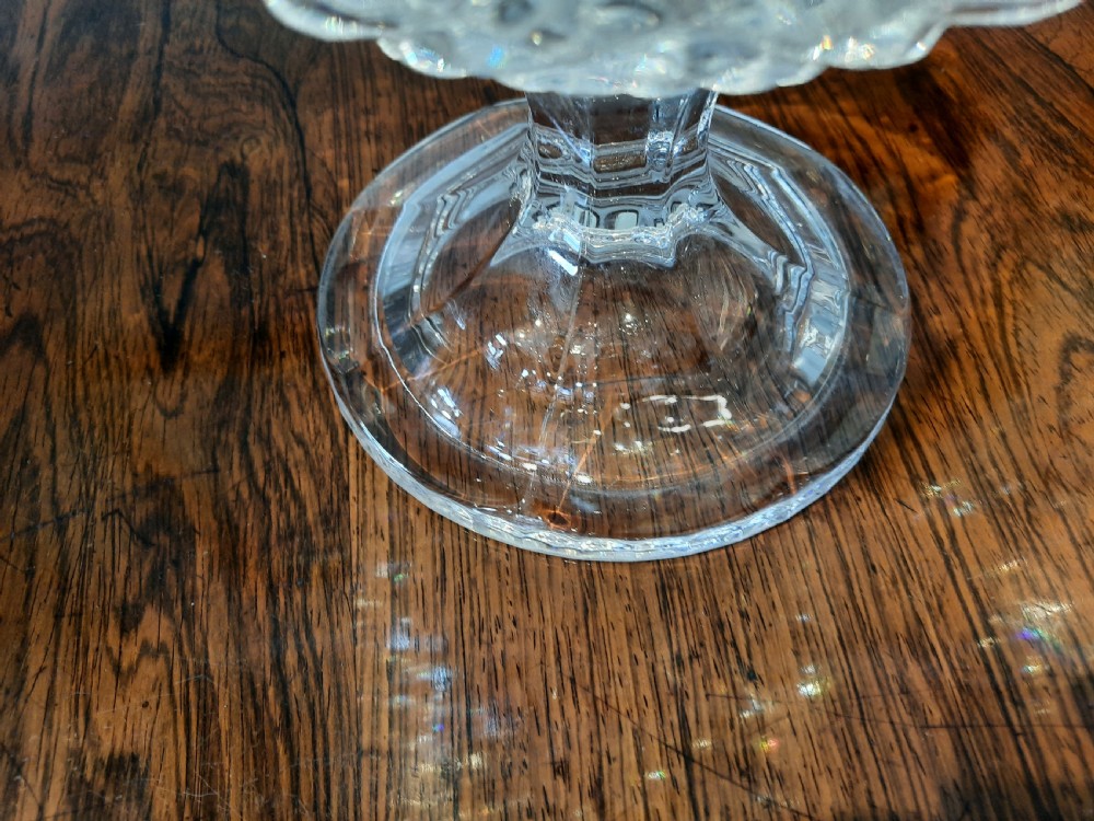 Large Pair of Victorian Crystal Vases View II