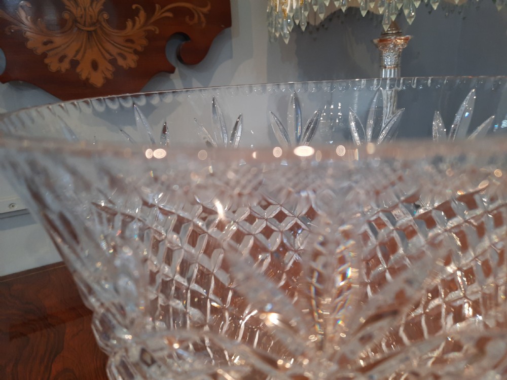 Large Pair of Victorian Crystal Vases View IV