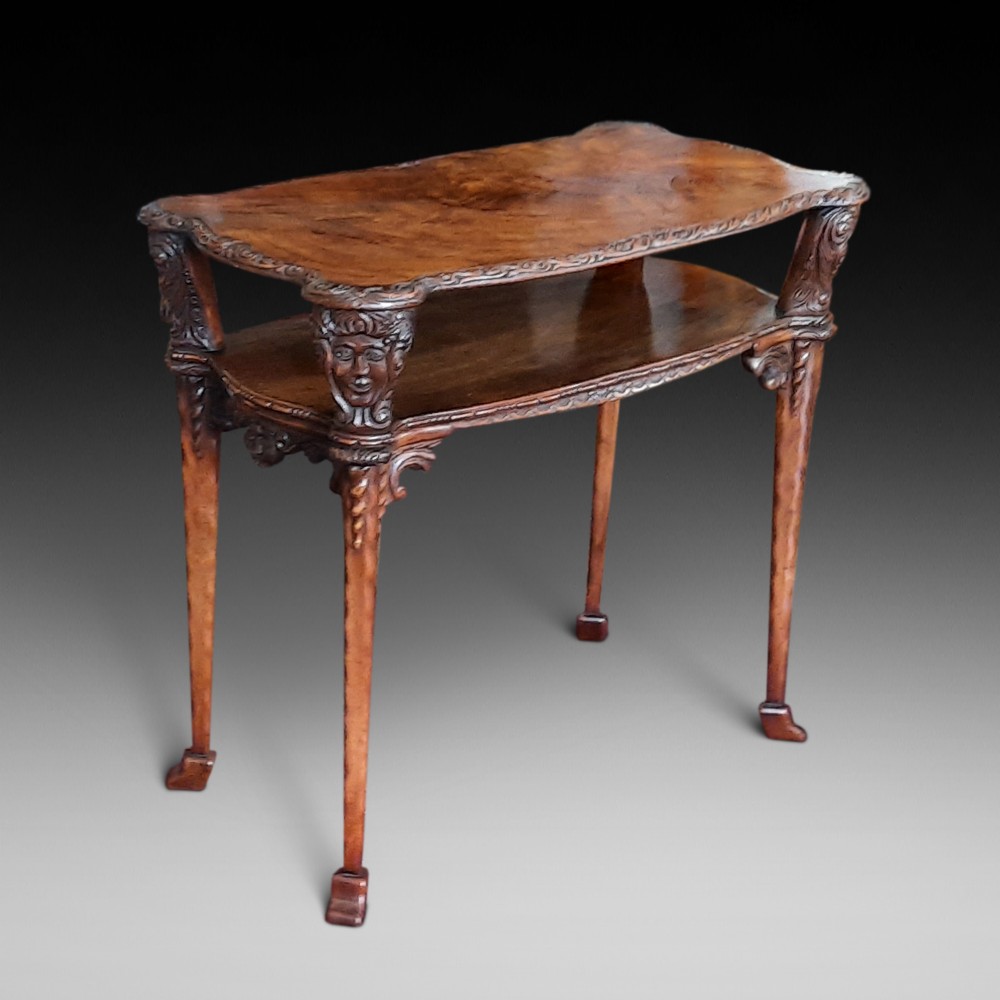Late 19thC Italian walnut occasional table
