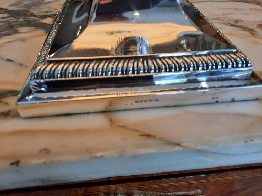Large pair of Victorian silver plated table lamps View IV