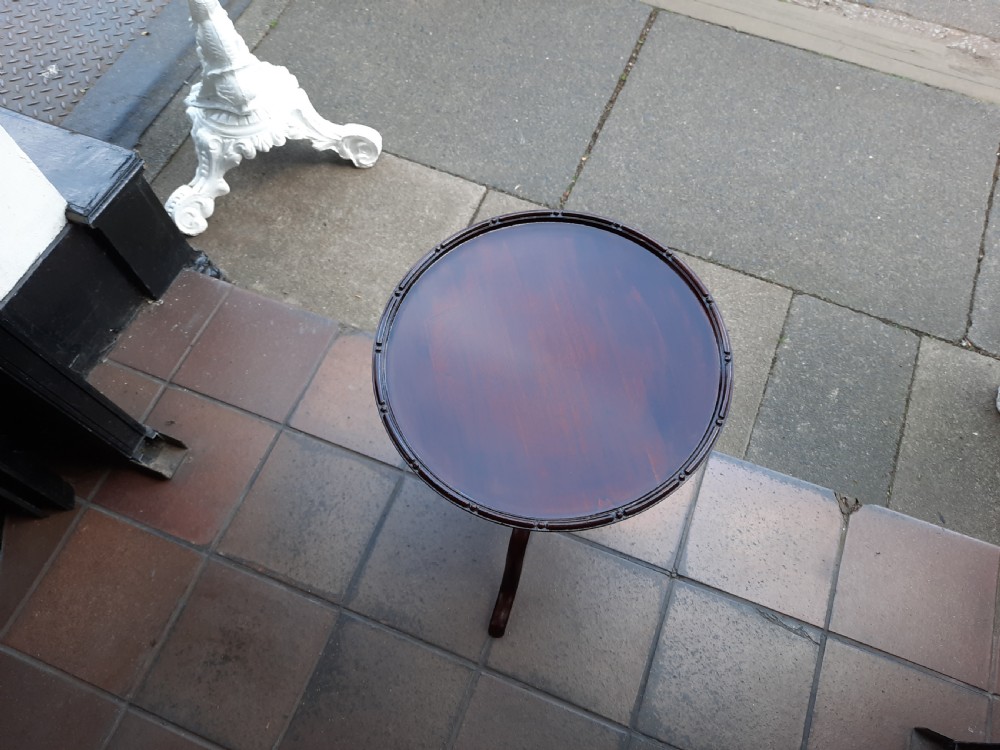 Edwardian mahogany occasional lamp table View III