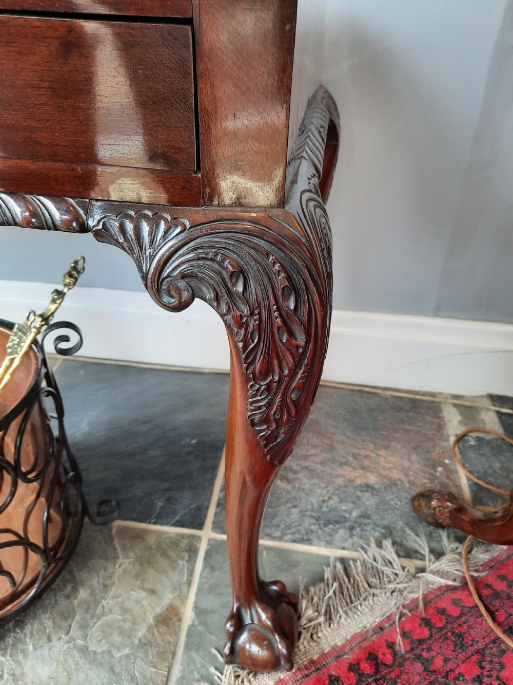 Early 20thC Mahogany Serving Table View II