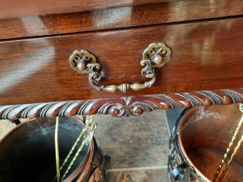 Early 20thC Mahogany Serving Table View V