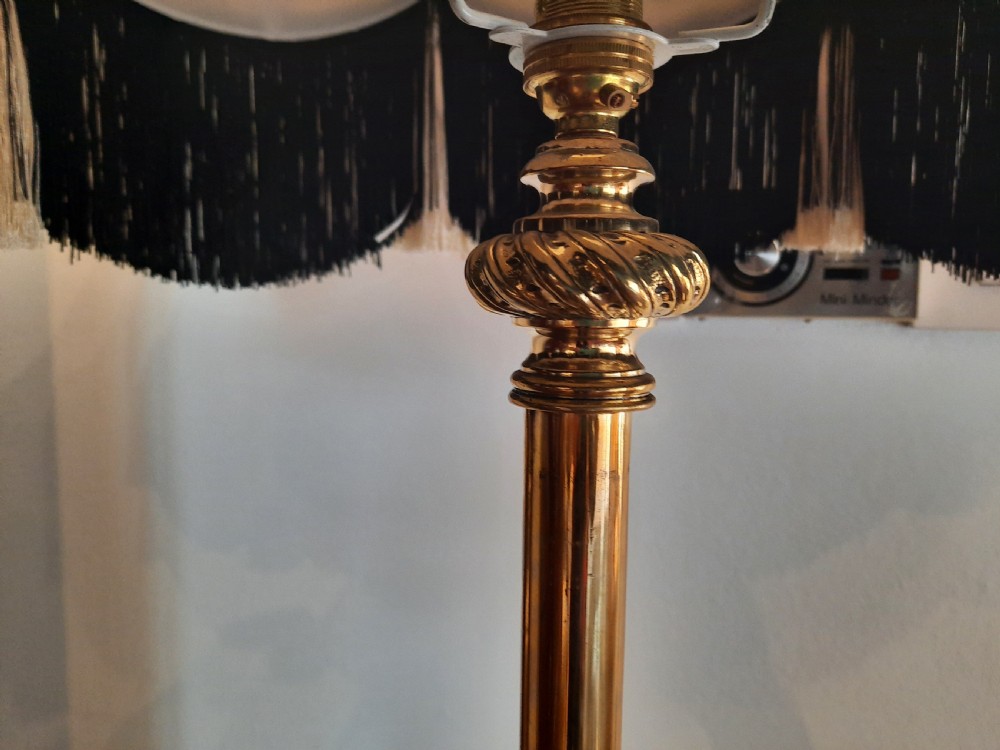 Victorian Gilt Brass Adjustable Standard Lamp View VI
