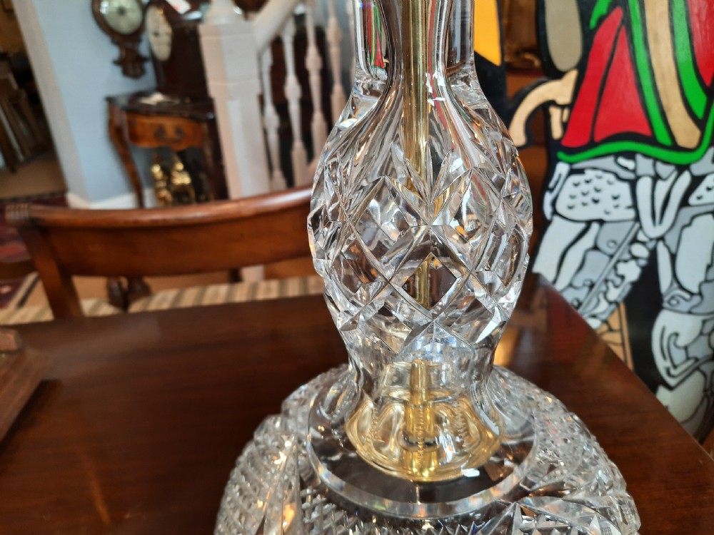 1930’s Crystal Table Lamp View IV