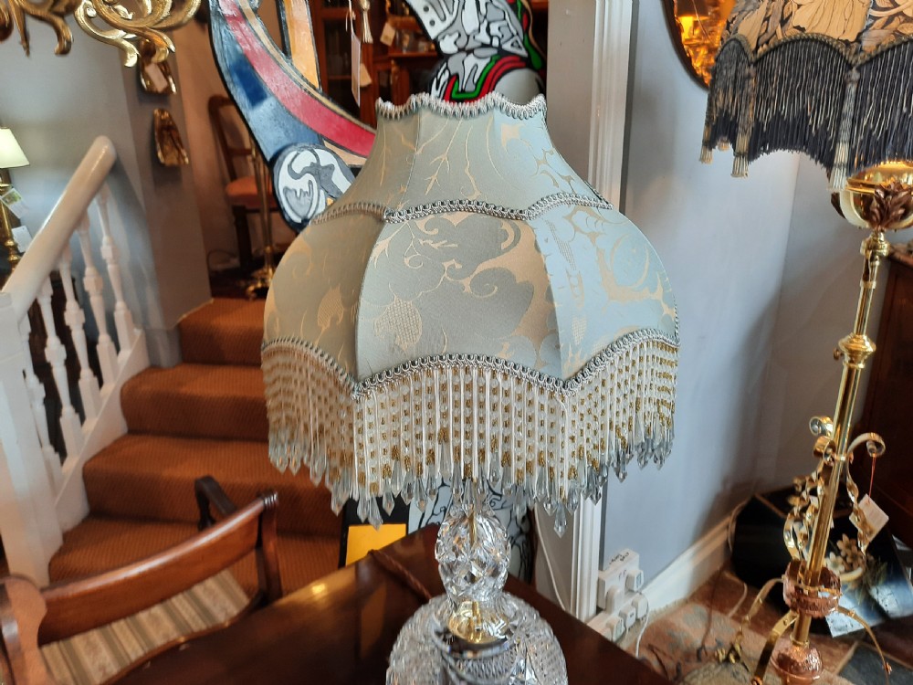 1930’s Crystal Table Lamp View V