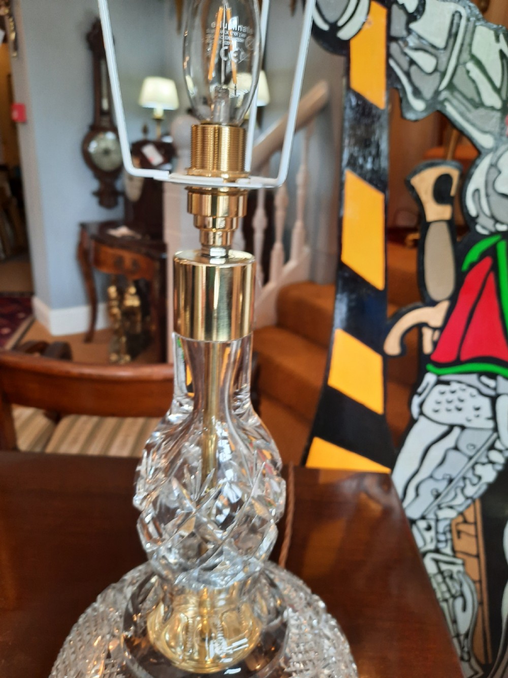1930’s Crystal Table Lamp View VI