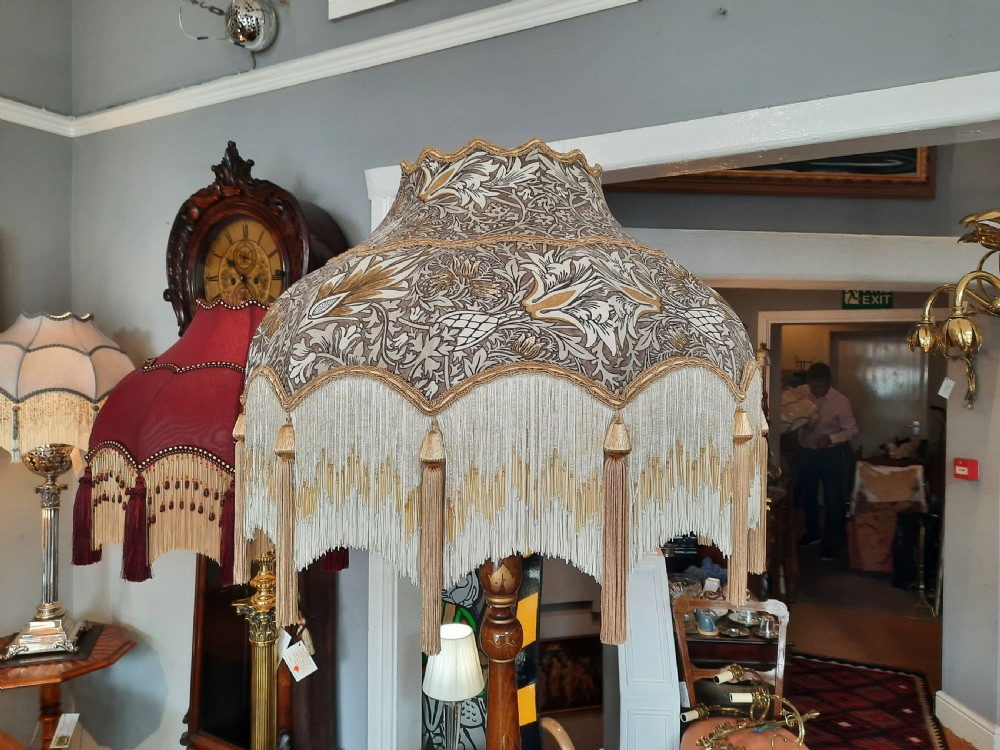 1930's Oak Chinoiserie Standard Lamp View II