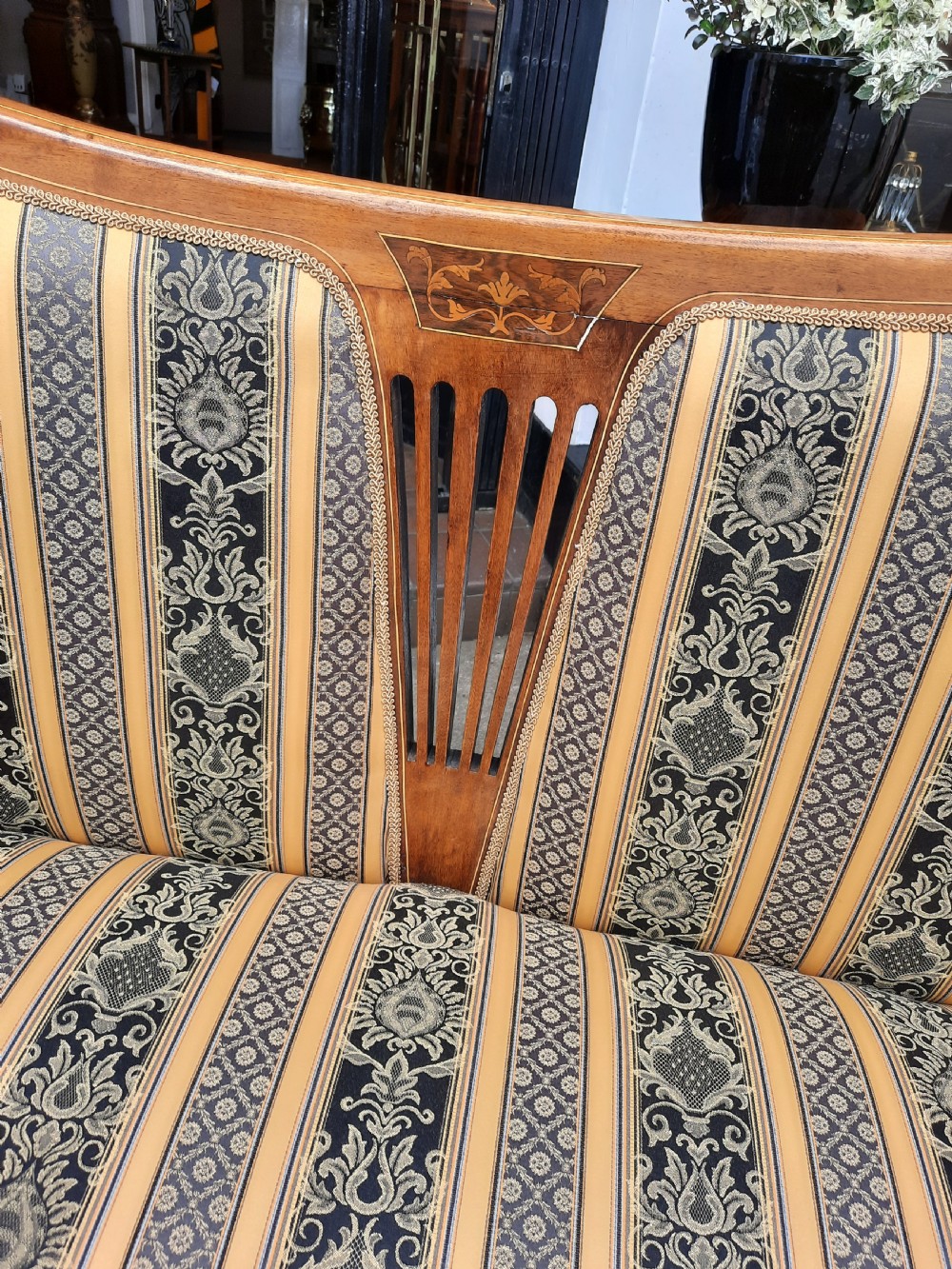 Edwardian Inlaid Mahogany Two Seater Sofa View III