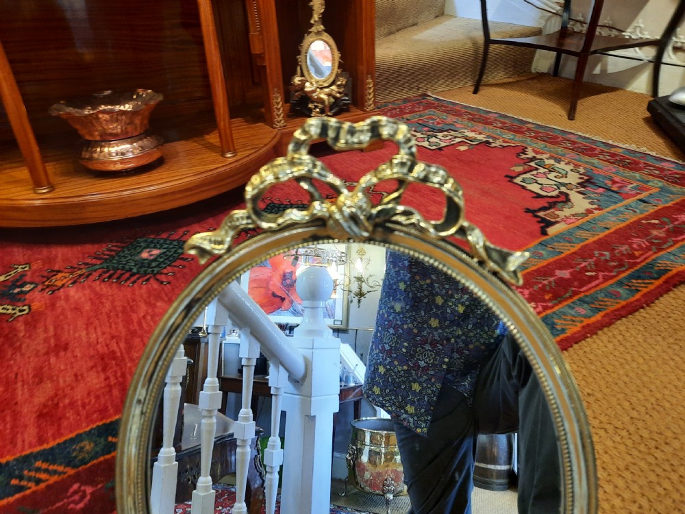 Early 20thC Brass Framed Dressing Table Mirror View II