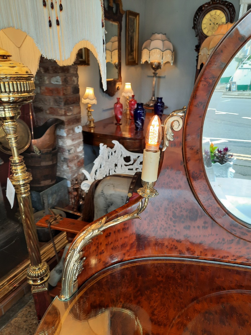 Mid 19thC French Burr Yew Dressing Table View IV