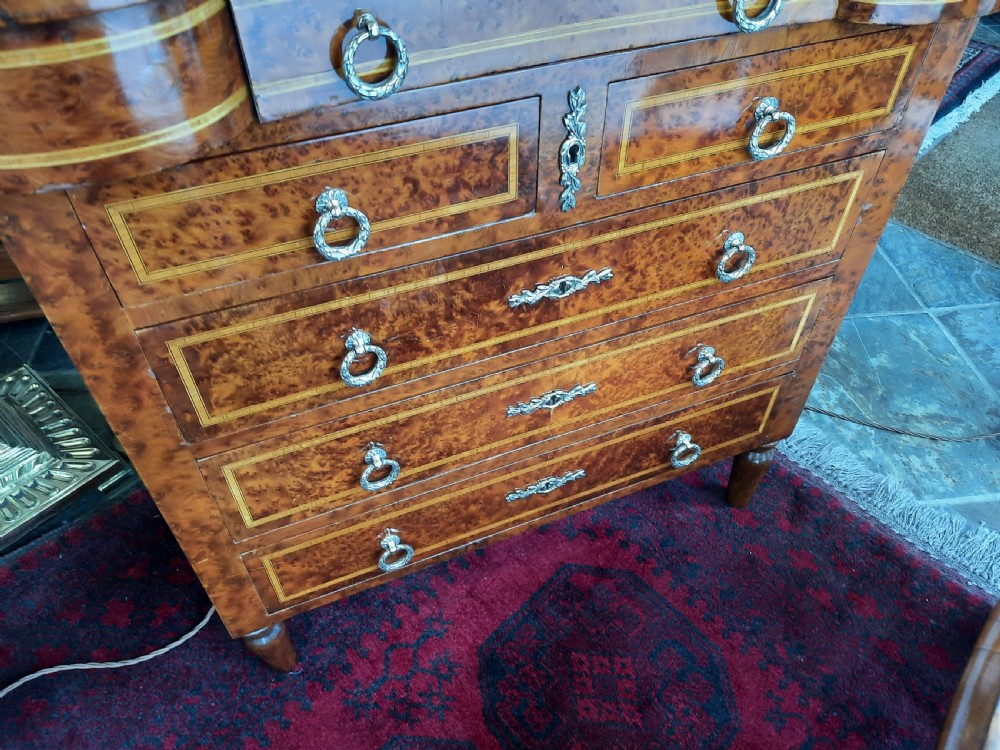 Mid 19thC French Burr Yew Dressing Table View VI