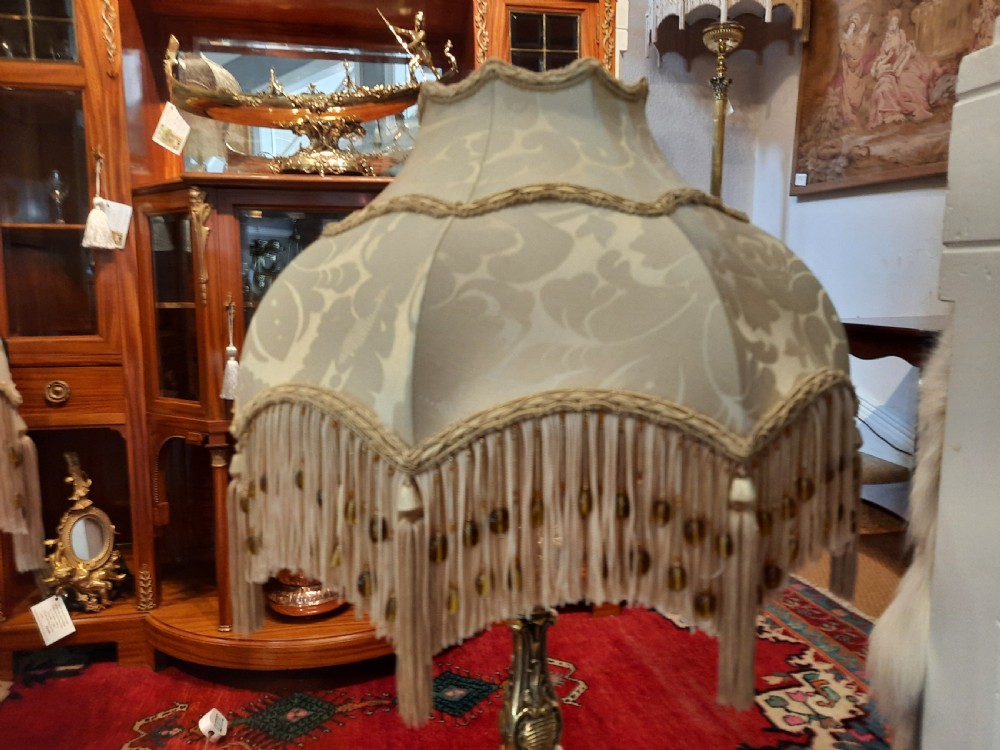 Pair of Early 20thC Brass Table Lamps View II
