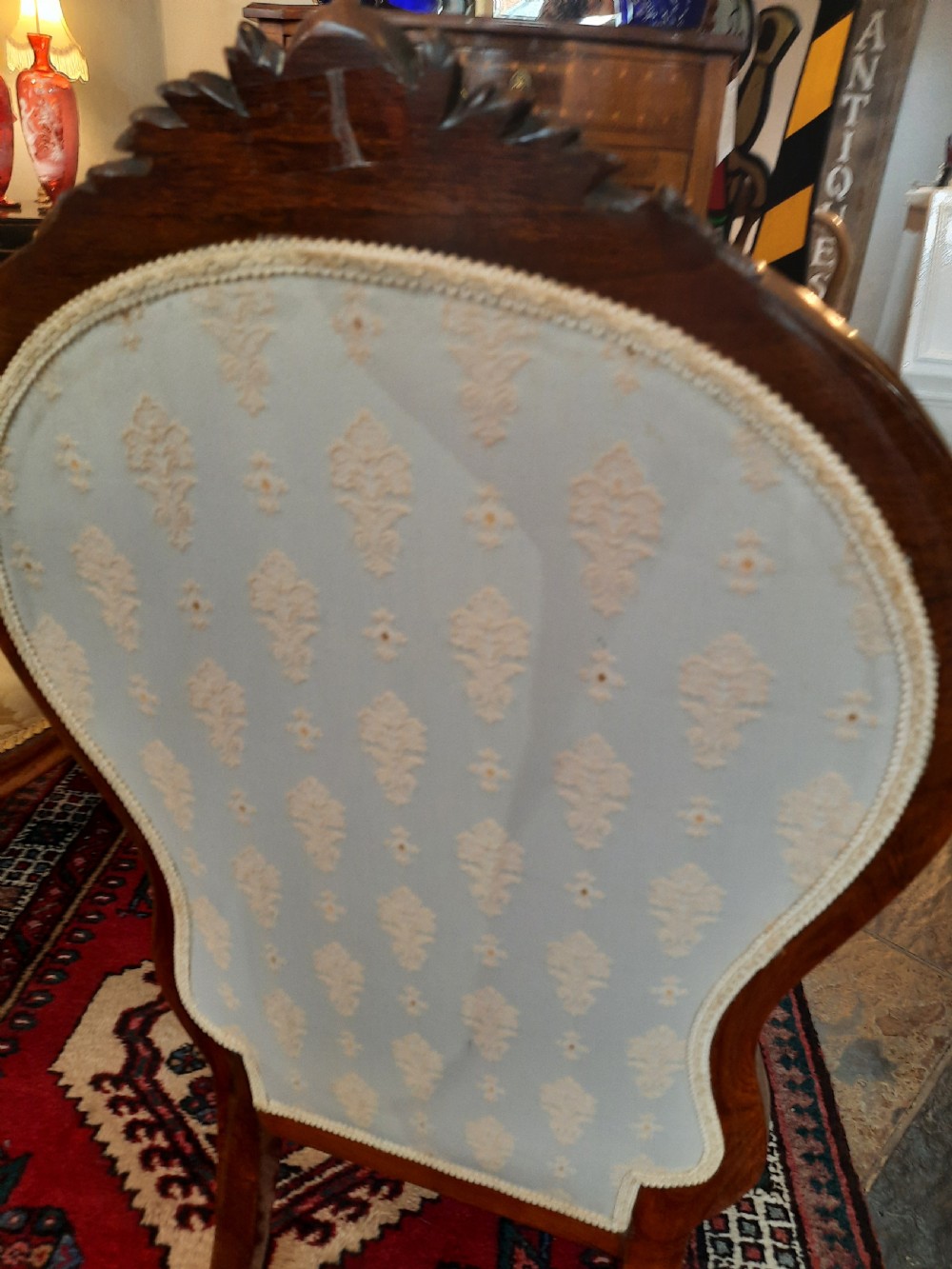 Victorian Rosewood Nursing Chair View VI