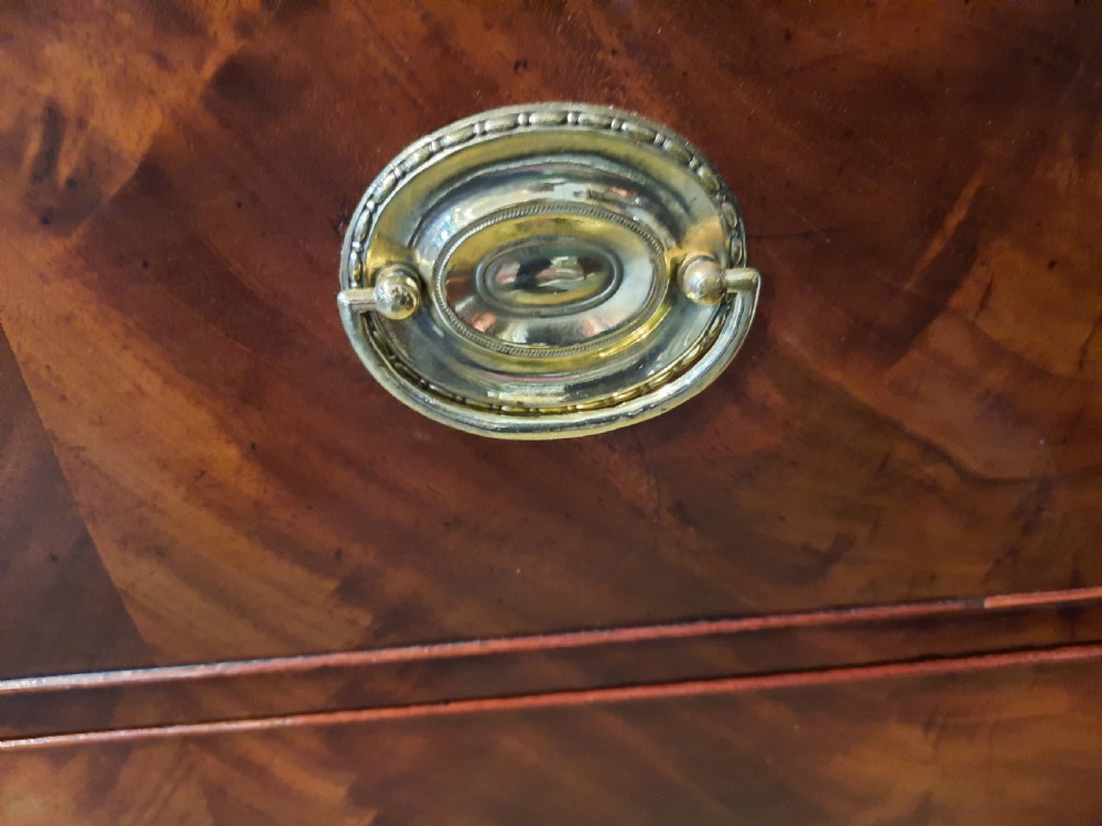 Late Georgian Figured Mahogany Linen Press View V