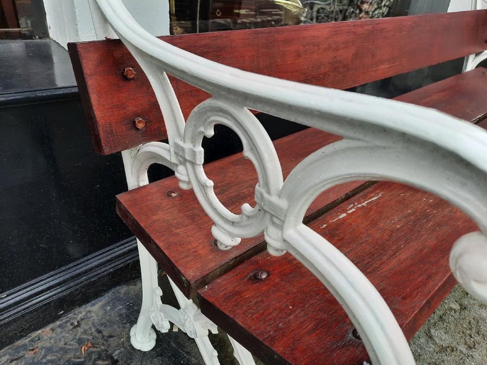Victorian Cast Iron Garden Bench View IV
