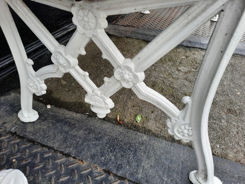 Victorian Cast Iron Garden Bench View VI