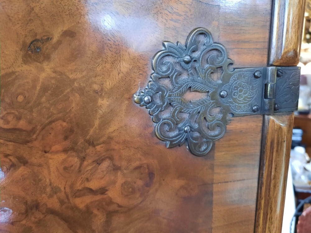 1920's Burr Walnut Cocktail Cabinet View II