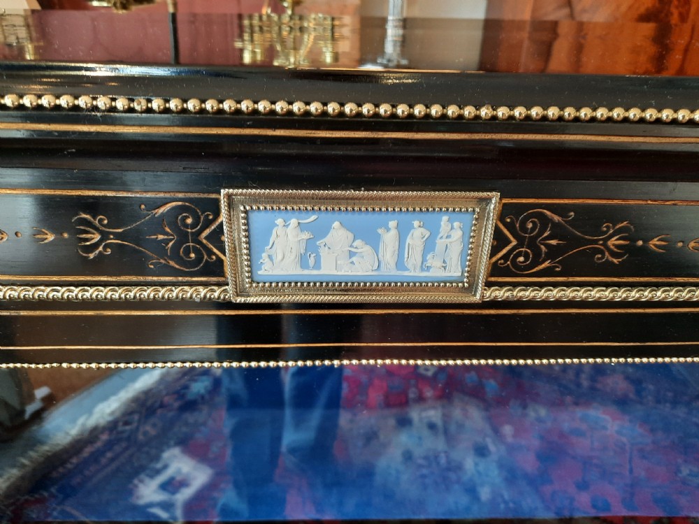 Pair of Victorian Ebonised Aesthetic Display Cabinets View V