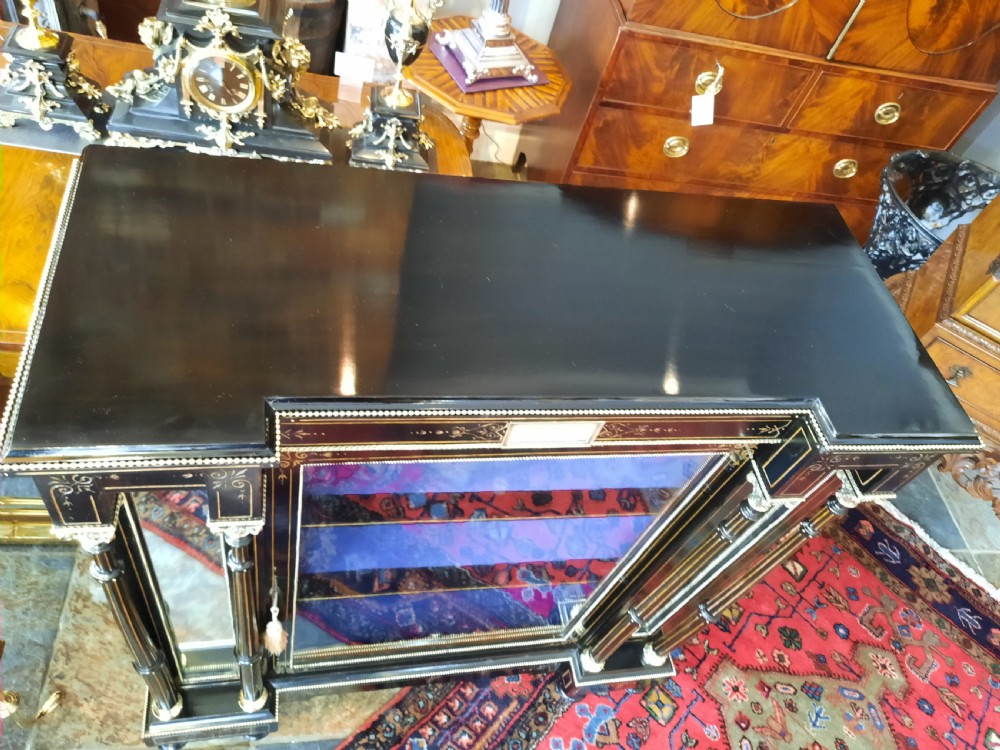 Pair of Victorian Ebonised Aesthetic Display Cabinets View VII