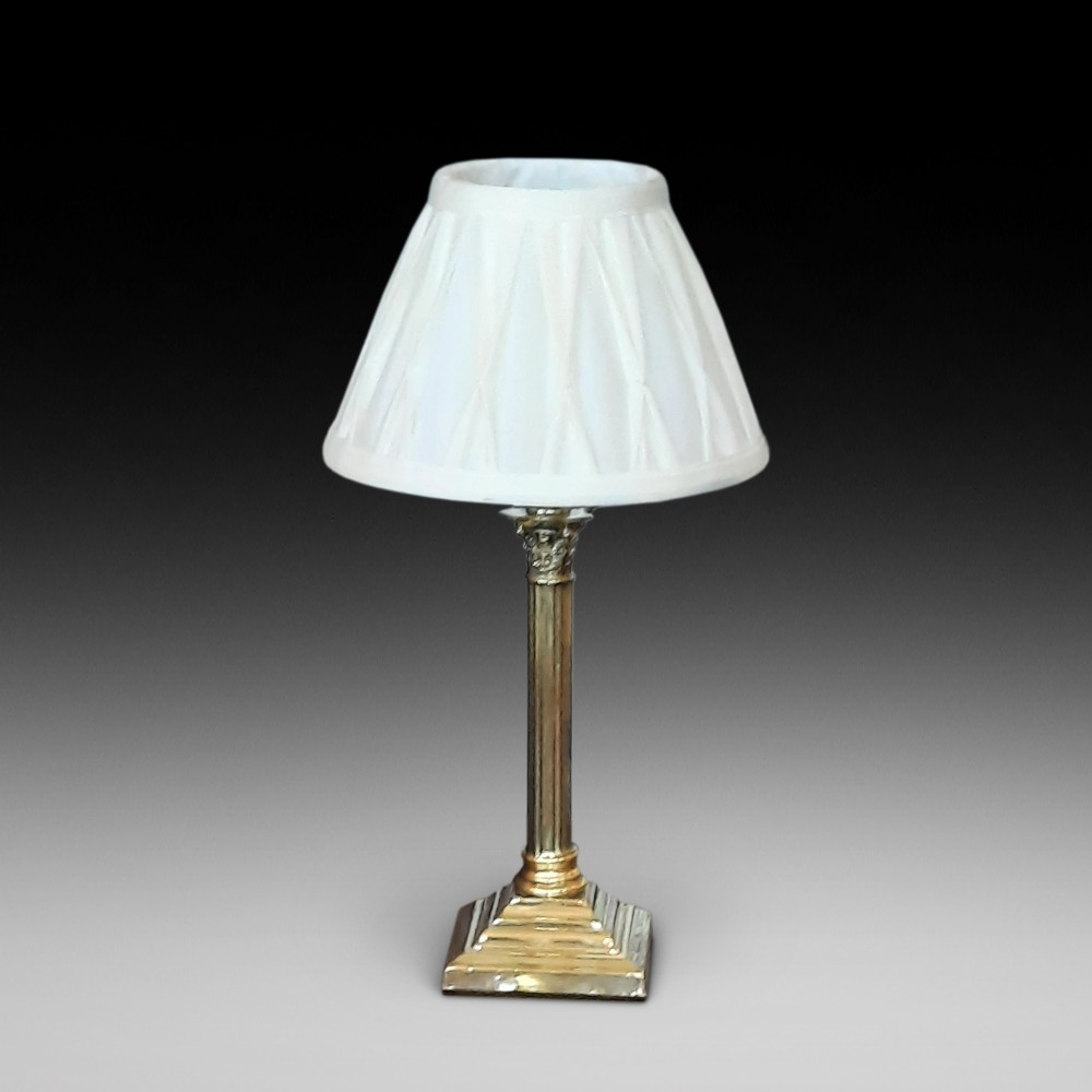 Edwardian Brass Table Lamp