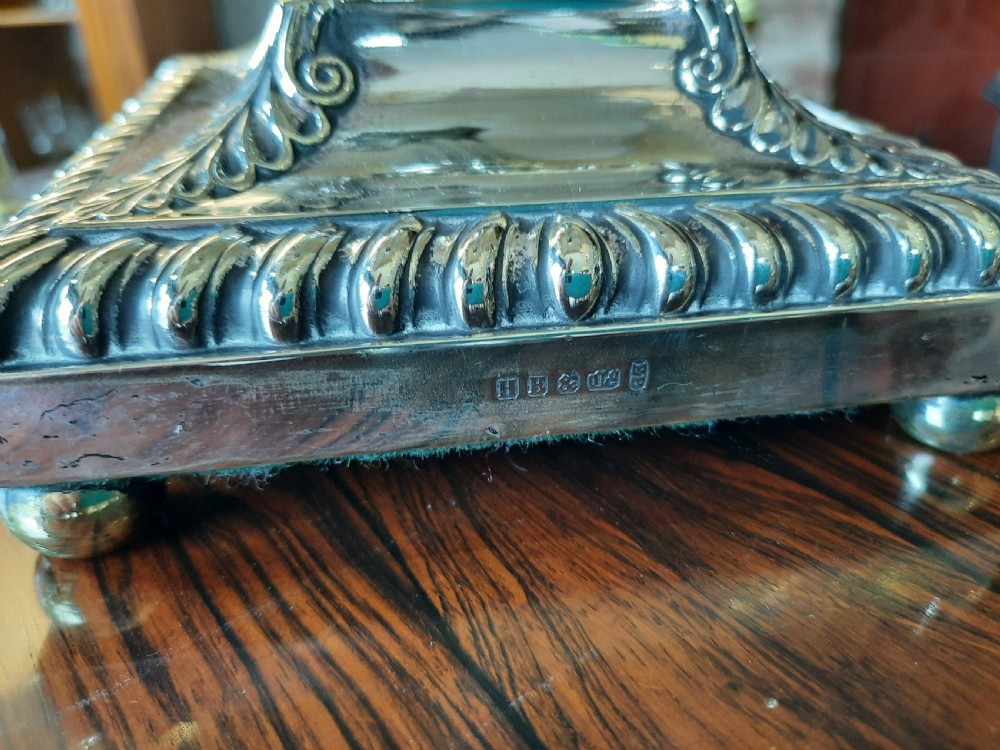 Neoclassical Adam Style Silver Plate Table Lamp View II