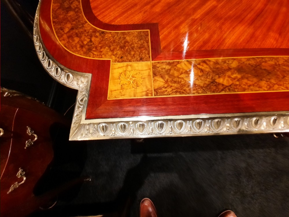 French Gilt Bronze Mounted Kingwood Centre Table c1860 View VI