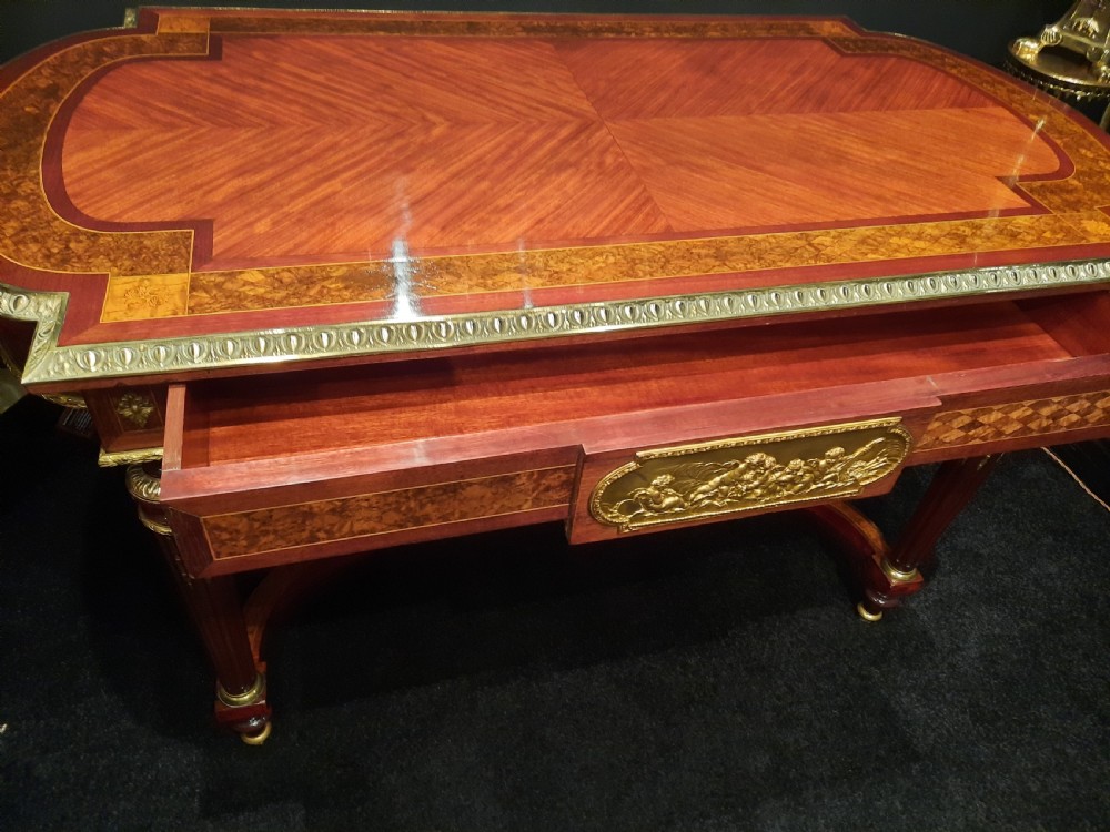 French Gilt Bronze Mounted Kingwood Centre Table c1860 View VII