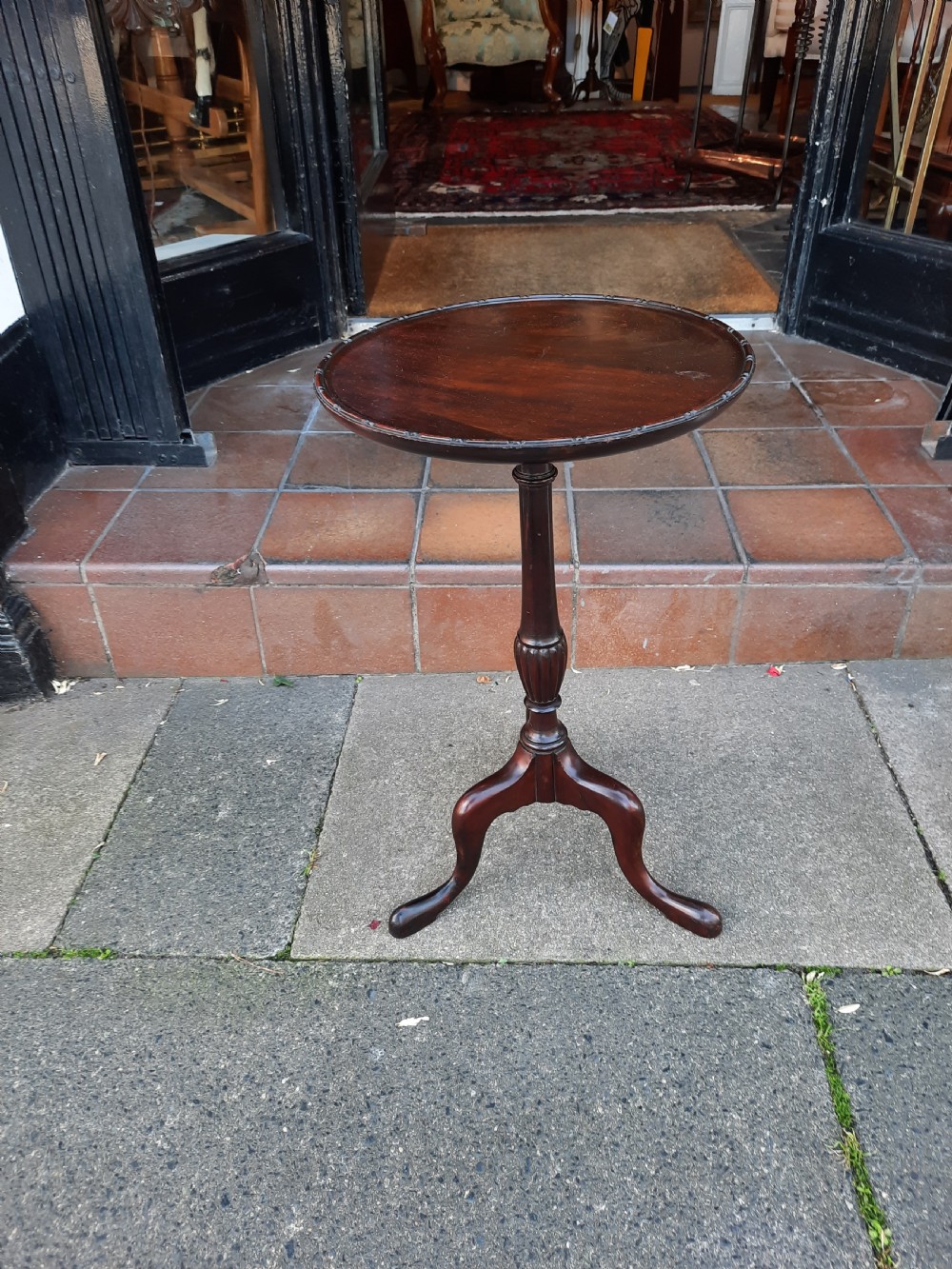 Small Edwardian Mahogany Lamp Table View II