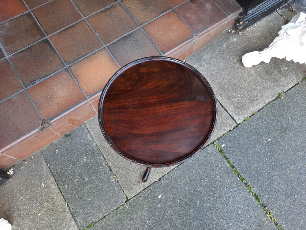 Small Edwardian Mahogany Lamp Table View IV